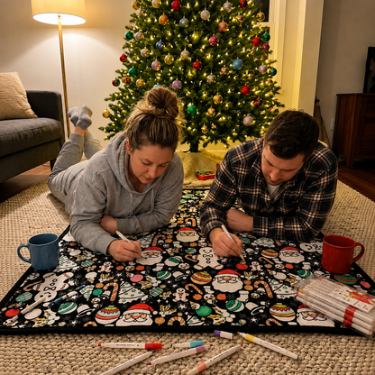 Christmas Coloring Blanket